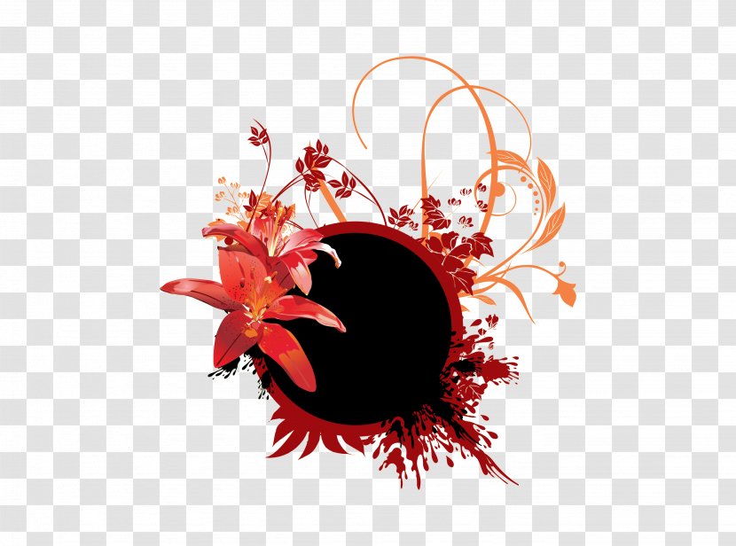 Graphic Design Circle Flower - Composition - Vector Blood On Bomb Transparent PNG