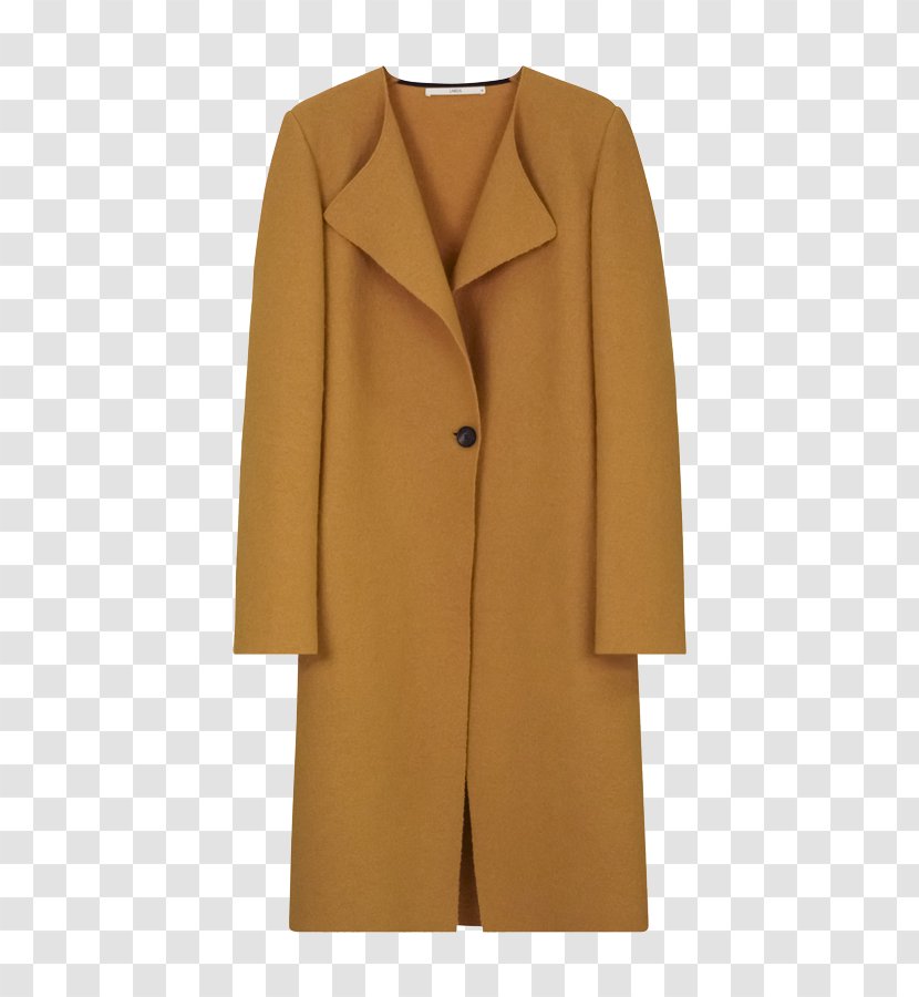 Overcoat Trench Coat Fashion Button Woolen Transparent PNG