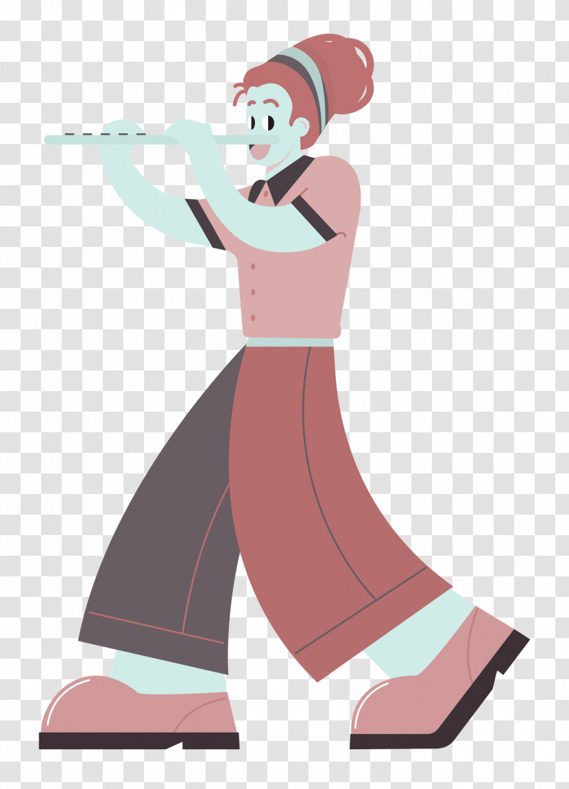 Playing The Flute Music Transparent PNG