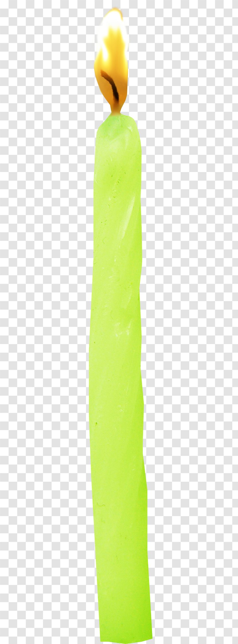 Yellow - Green Candle Transparent PNG