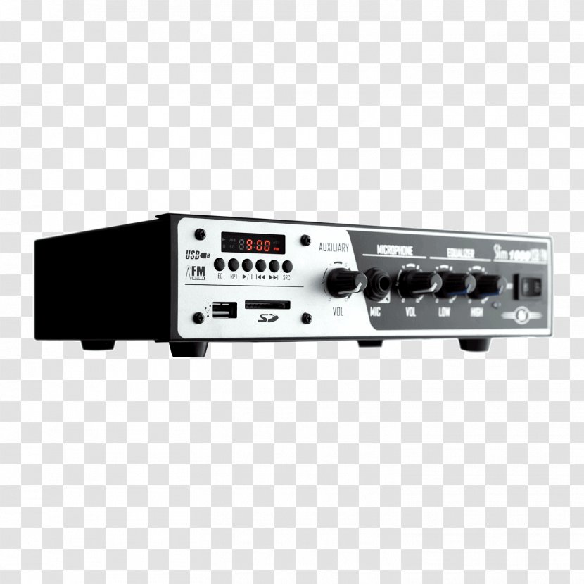 RF Modulator Radio Receiver Amplificador Electronics FM Broadcasting - USB Transparent PNG