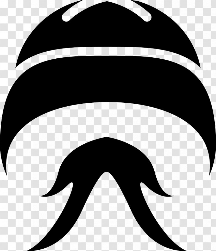 Asian Conical Hat China - Monochrome - Mustache Transparent PNG