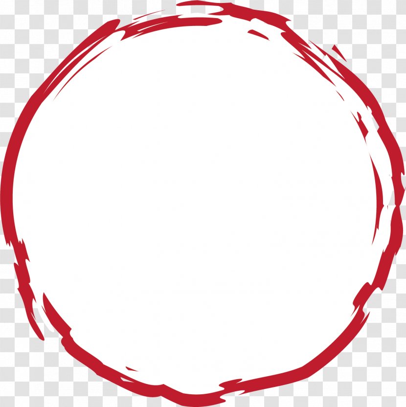Fole Friskole Red School - Efterskole - Hand Painted Circle Transparent PNG