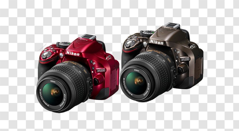 Nikon D5200 D5100 D3200 Camera Digital SLR - Lens Transparent PNG