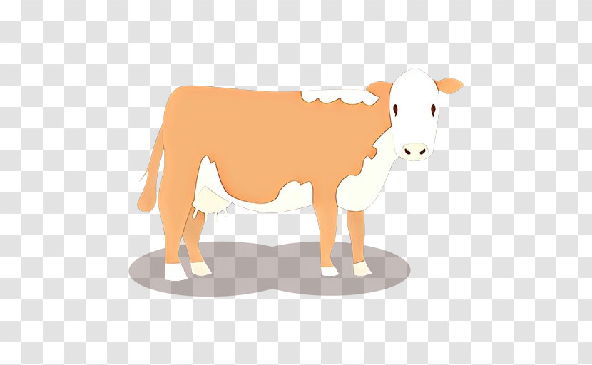 Bovine Calf Cartoon Animal Figure Dairy Cow Transparent PNG