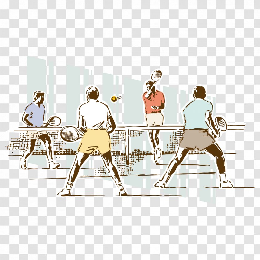 Tennis Sport Ball Game - Table - Vector Material Transparent PNG