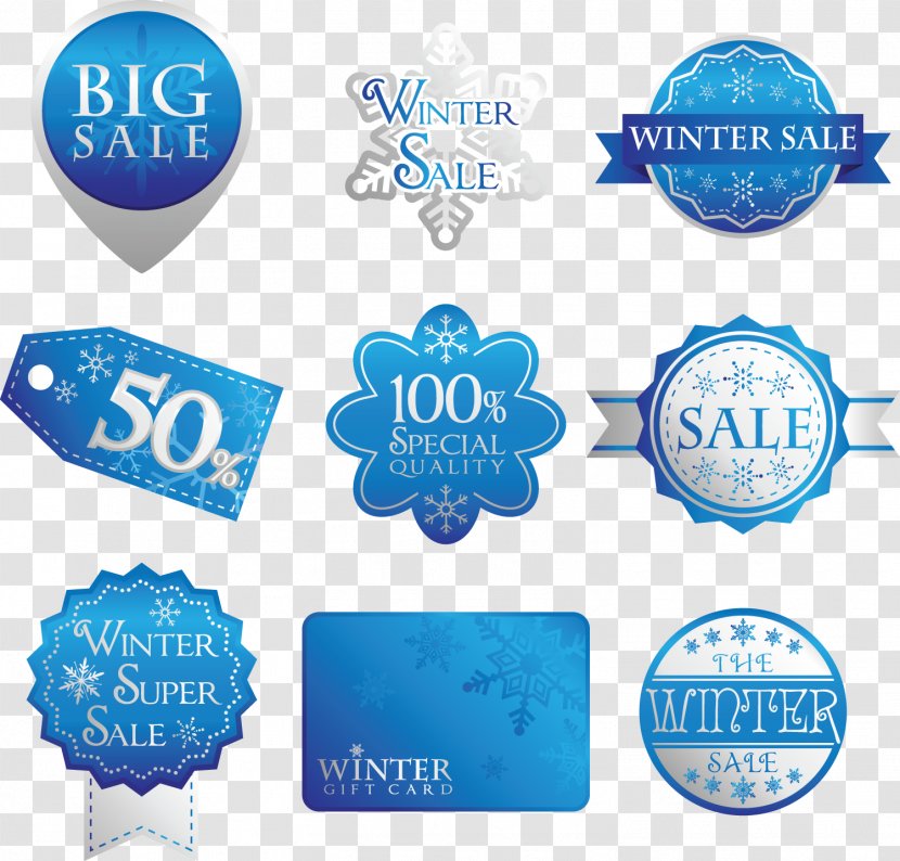 Royalty-free Label Photography Illustration - Poster - Winter Shopping Sales Tag Vector Material Transparent PNG