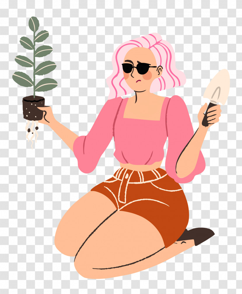 Planting Woman Garden Transparent PNG