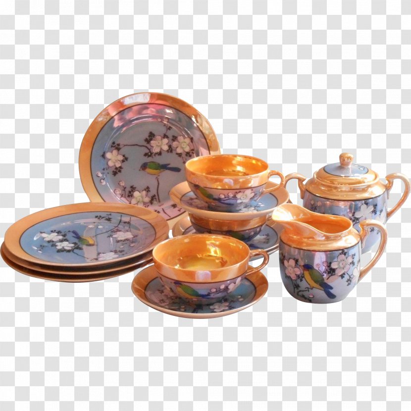 Tea Set Porcelain Saucer Plate Transparent PNG