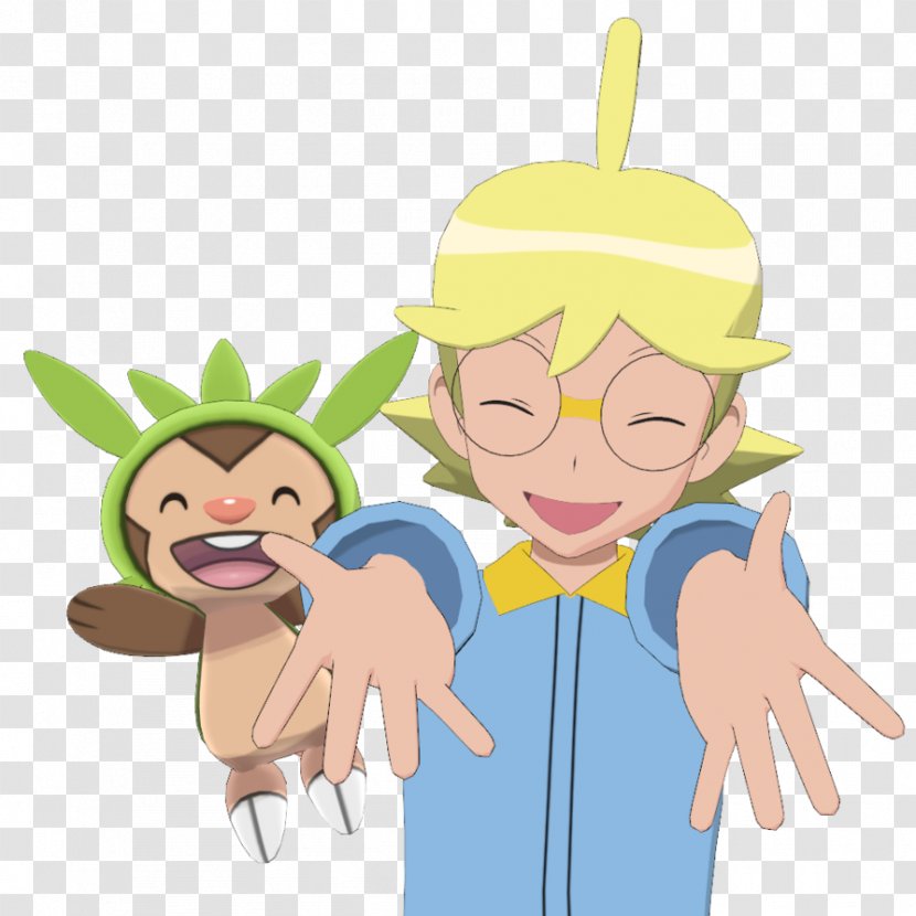 Clemont Pokémon X And Y Serena Chespin - Silhouette - Cartoon Transparent PNG