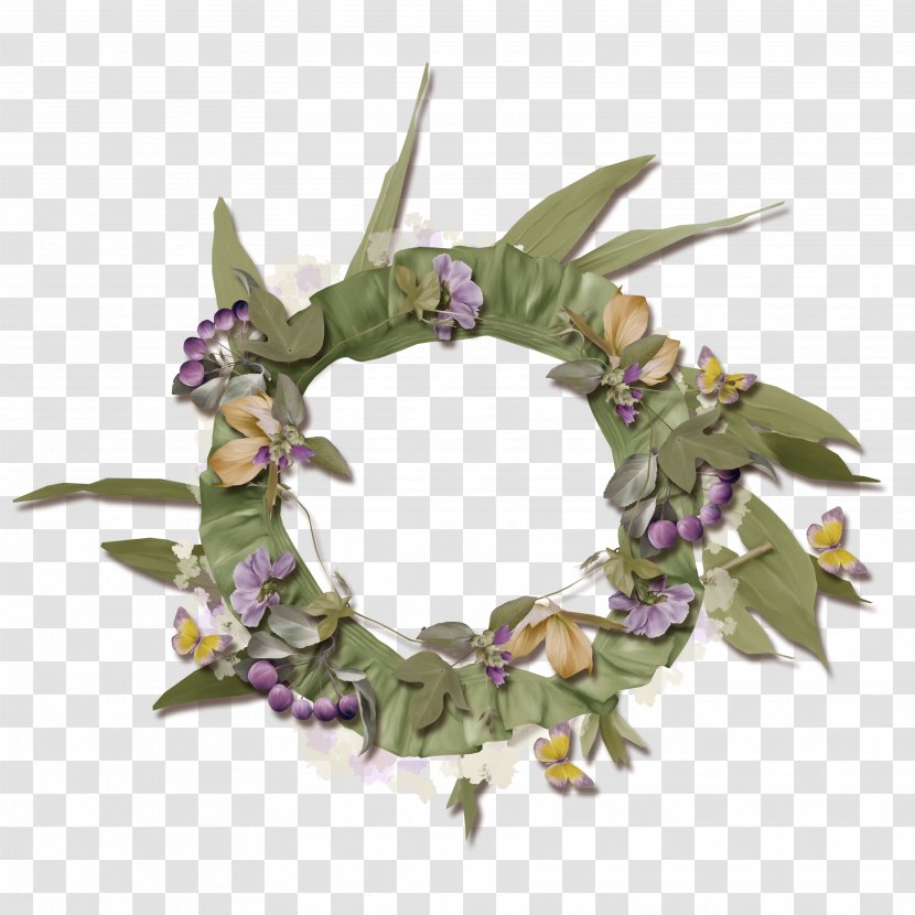 Purple Lilac Flower Wreath Lavender - Pin Transparent PNG