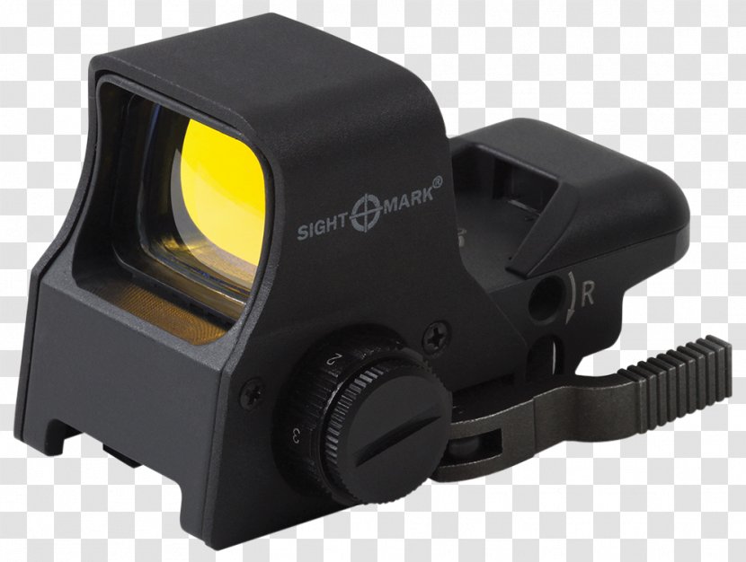 Reflector Sight Red Dot Night Vision Reticle - Firearm Transparent PNG