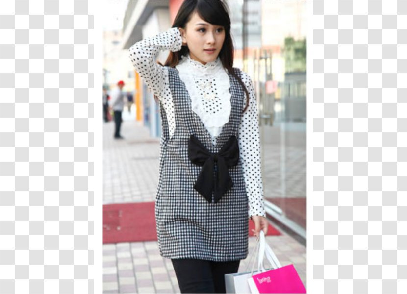 Overcoat Collar Blouse Sleeve Blazer - Rope Bow Transparent PNG