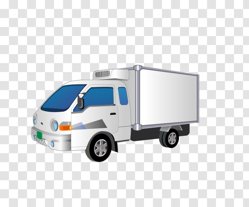 Car Logistics Compact Van Business - Vector Big Truck Transparent PNG