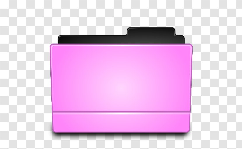Macintosh Directory - Document - Pink Folder Icon Transparent PNG