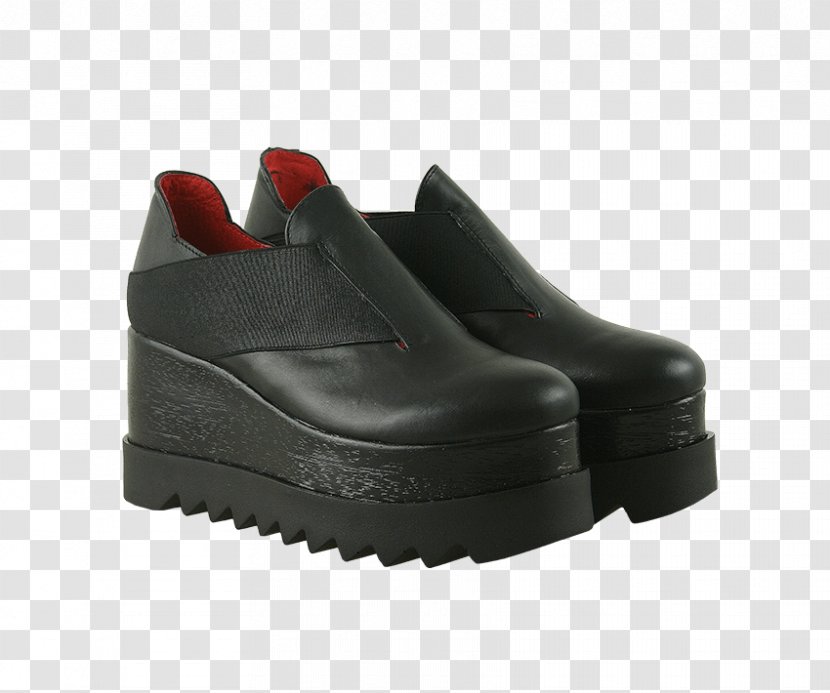 Boot Footwear Black Leather Slip-on Shoe - Shop Transparent PNG