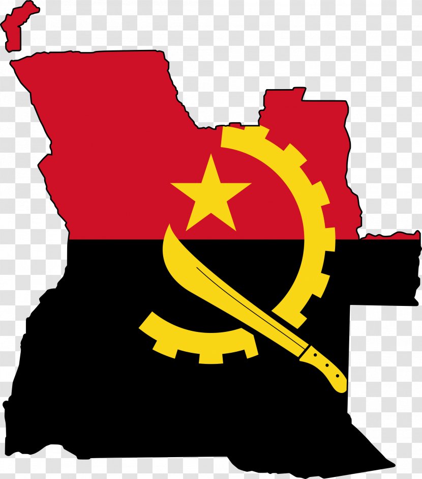 Flag Of Angola World Map - Art - Pub Transparent PNG