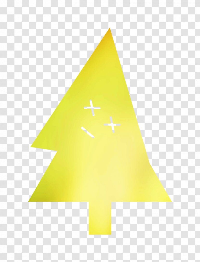 Triangle Smiley Product Design - Yellow Transparent PNG