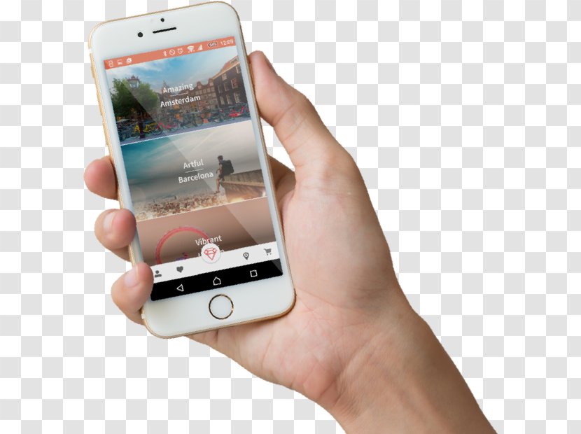 Smartphone Feature Phone Web Design Mobile Phones - Multimedia - Creative Mockup Transparent PNG