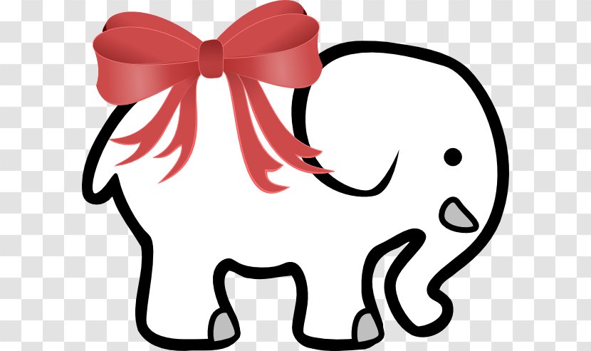 White Elephant Gift Exchange Santa Claus Party - Watercolor - Photo Transparent PNG