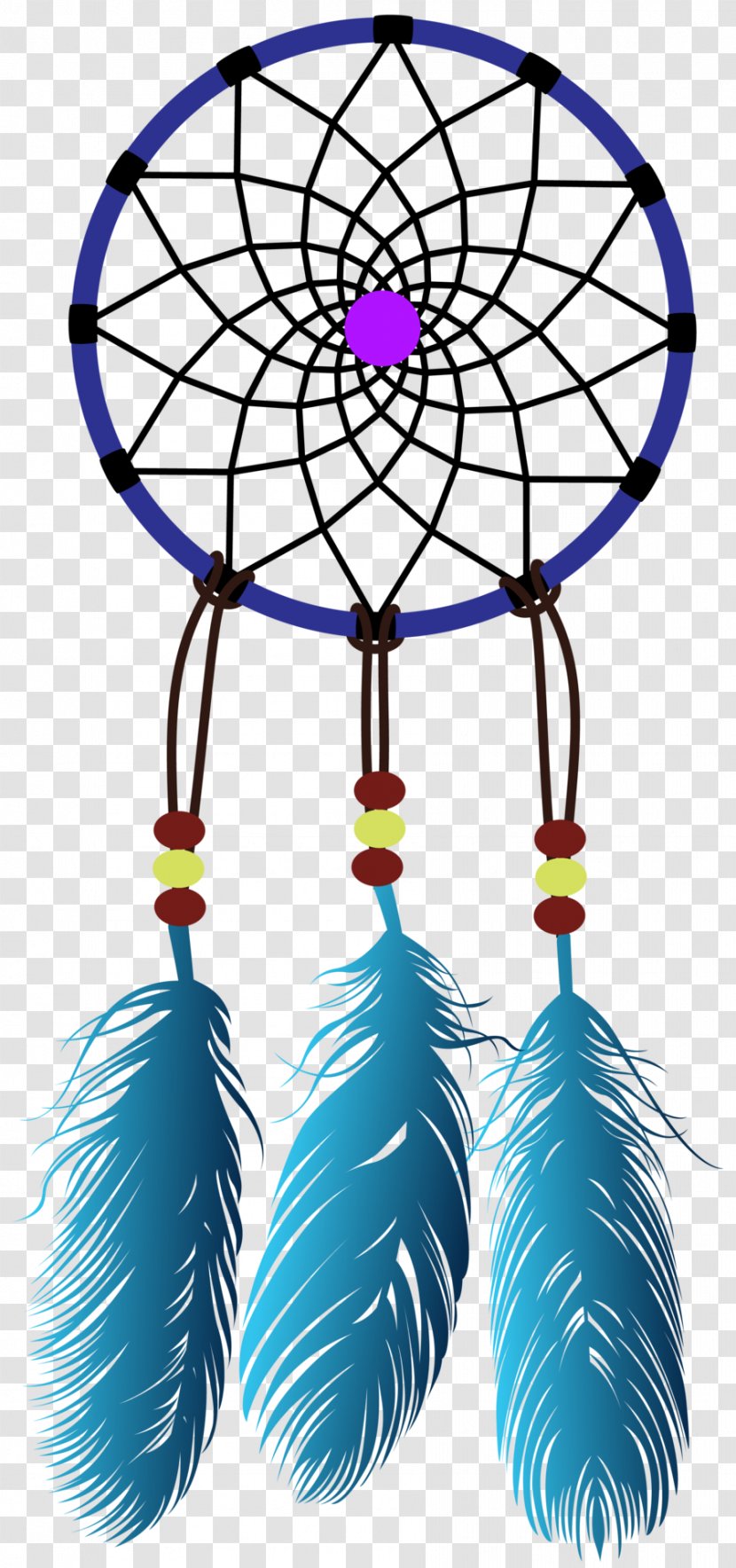 Adult Coloring Dreamcatcher Native Americans In The United States - Feather Transparent PNG