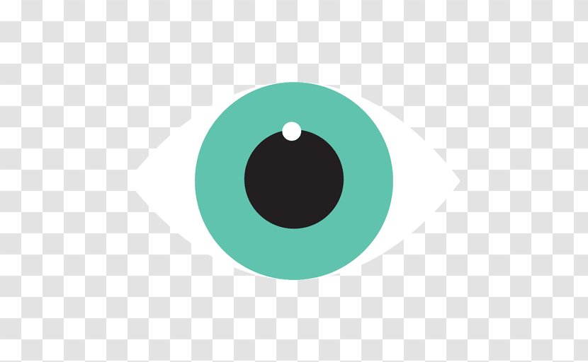 Green Turquoise Teal Logo - Eye Transparent PNG