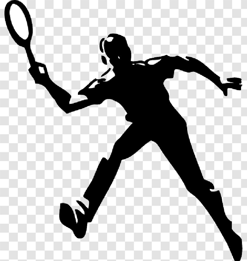 Clip Art Tennis Vector Graphics Openclipart - Player - Cartoon Racket Transparent PNG