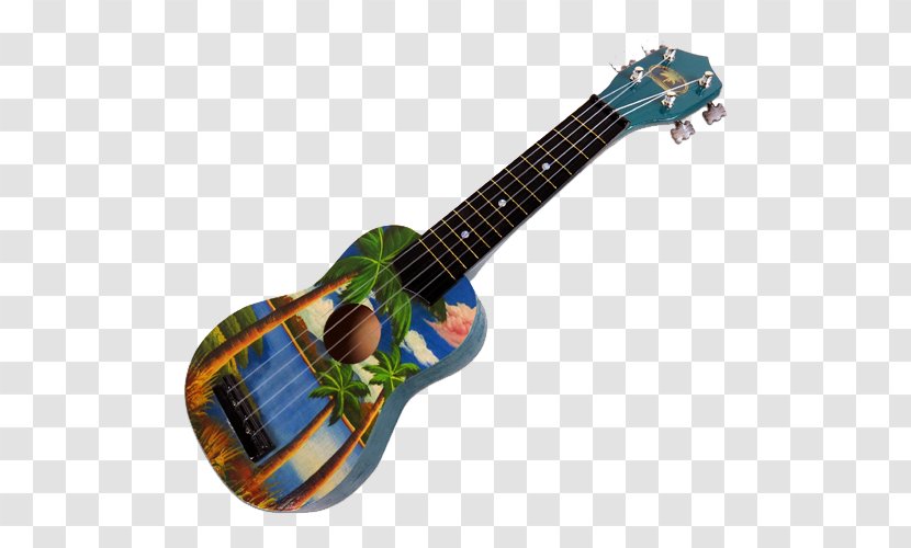 Ukulele Acoustic Guitar Cuatro Tiple Acoustic-electric - Cartoon Transparent PNG