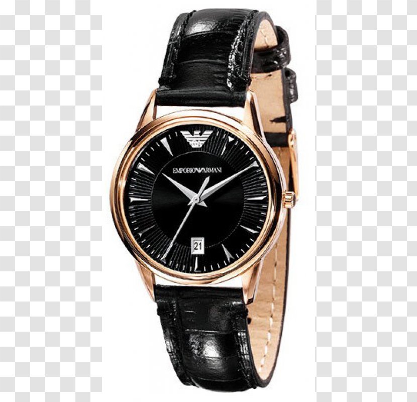 Armani Watch Strap Fashion Quartz Clock - Brown - Giorgio Transparent PNG