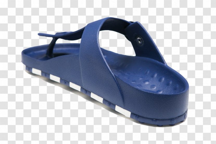 Slipper Sandal Shoe - Blue Transparent PNG