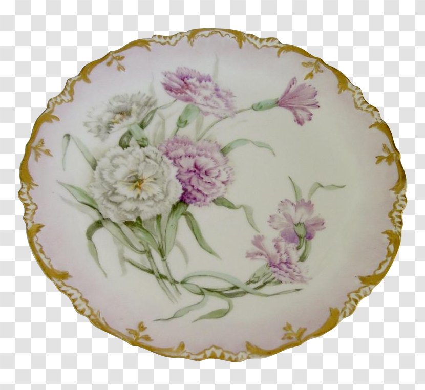 Tableware Platter Plate Saucer Lilac - Hand-painted Flower Material Transparent PNG