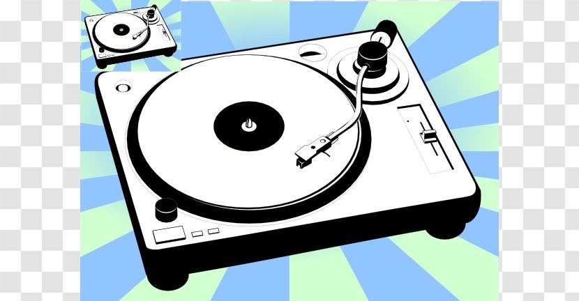 Phonograph Record Disc Jockey Clip Art - Silhouette - Turntable Picture Transparent PNG