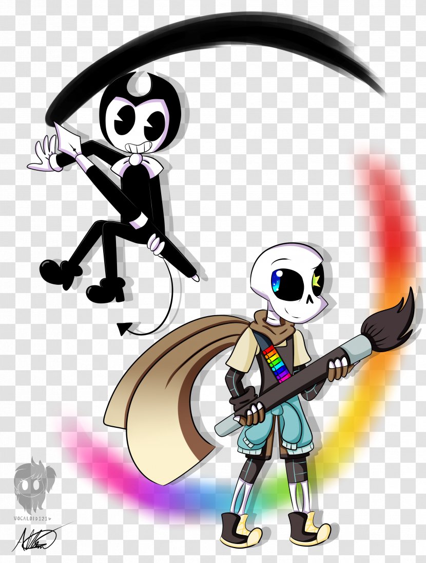 Bendy And The Ink Machine TheMeatly Games Sketch - Cartoon Transparent PNG