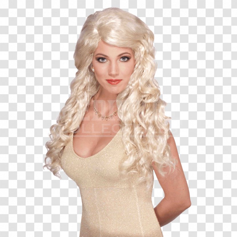 Blond Costume Party Wig Clothing - Halloween - Woman Transparent PNG