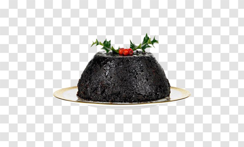 Christmas Pudding Figgy Custard Black Transparent PNG