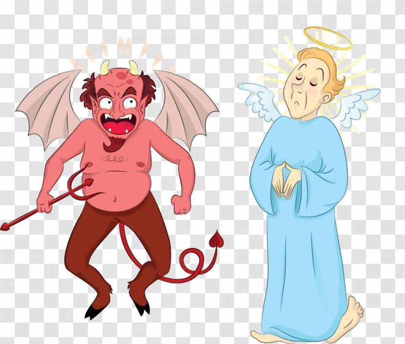 Devil Stock Illustration Satan Angel - Heart - And Transparent PNG