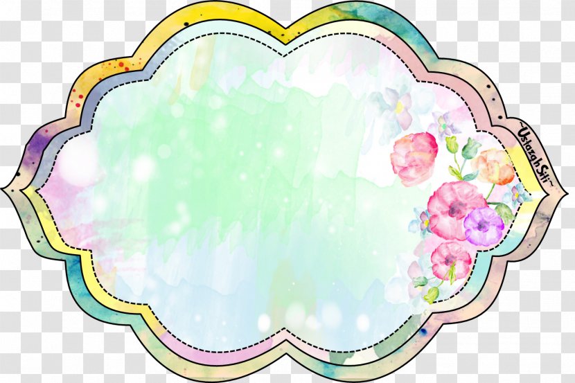 Blume Watercolor Painting Text Clip Art - Ye Ziyuan Border Transparent PNG