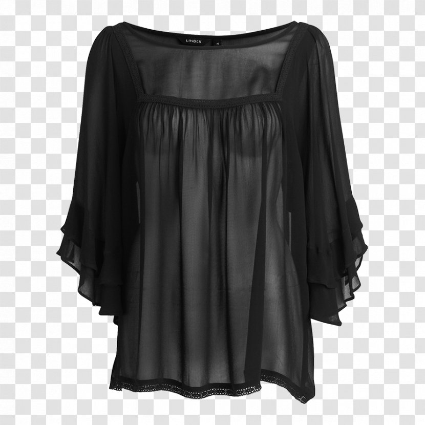 Dress Satin Blouse Sleeve Summer - Neck Transparent PNG