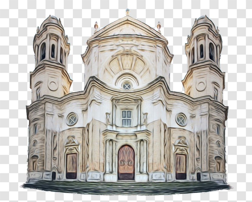 Classical Architecture Medieval Landmark Byzantine - Basilica - Facade Transparent PNG