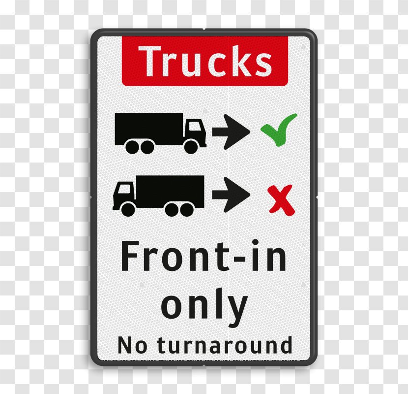 Truck Technology Onderbord Traffic Sign Brand - Signage Transparent PNG