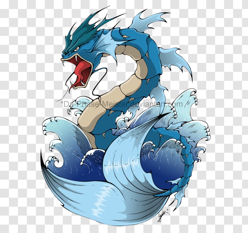 Misty Gyarados Dragon Pokémon Tattoo - Raichu Transparent PNG