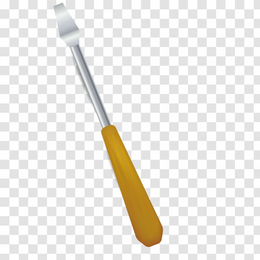 Download Wood Screwdriver - Vector Flattened Transparent PNG