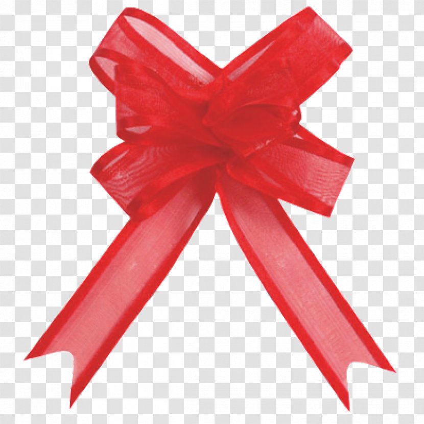 Paper Red Ribbon Christmas Organza - Gift Wrapping Transparent PNG