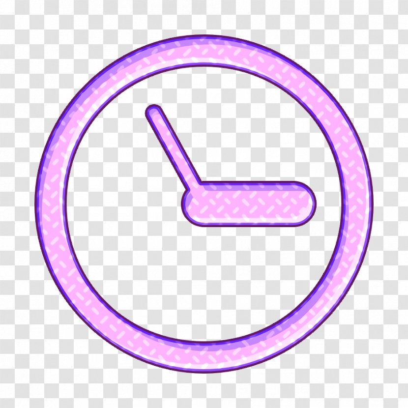 Clock Icon Schedule Time - Symbol Purple Transparent PNG