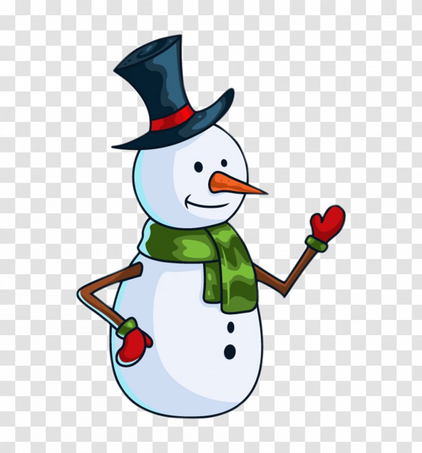 T-shirt Snowman Cartoon Christmas - Greeting Card Transparent PNG