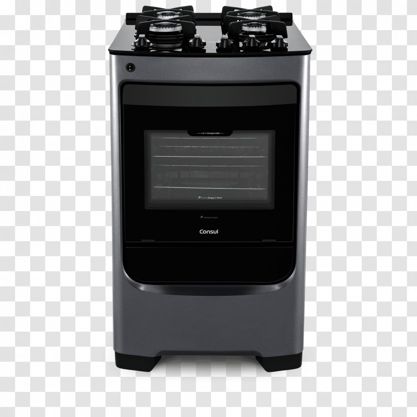 Cooking Ranges Consul S.A. Stainless Steel Gas Stove Erva Doce CFO4N - Cast Iron - Oven Transparent PNG