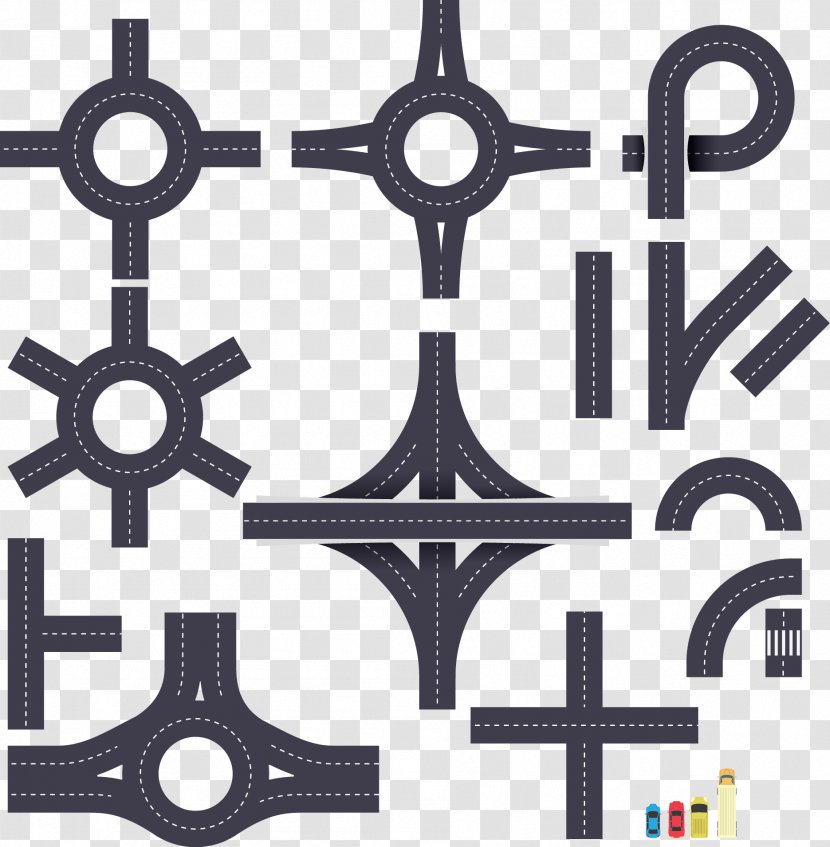 Roundabout Road Junction Euclidean Vector - Symbol Transparent PNG