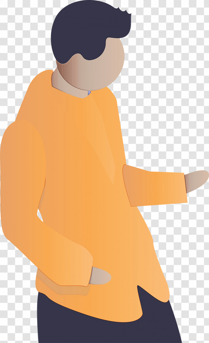 Shoulder Standing Cartoon Yellow Arm Transparent PNG