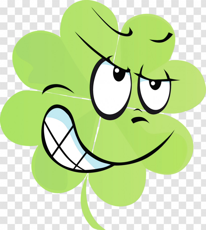 Green Cartoon Smile Transparent PNG