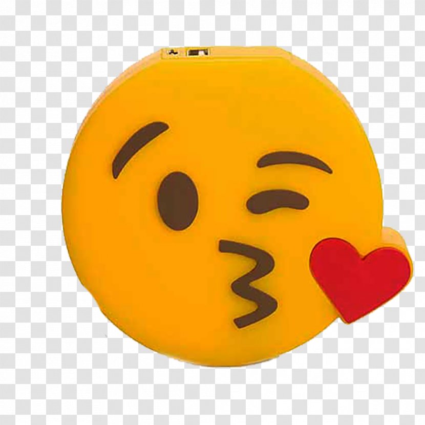 Battery Charger Baterie Externă Emoji Electric IPhone - Orange Transparent PNG